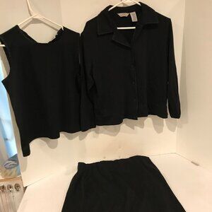 EDDIE BAUER AKA WOMENS 3 PIECE WOOL OUTFIT SIZE L